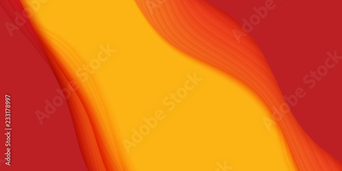 Vector 3D abstract background with paper cut shape. Colorful carving art. Paper craft Antelope canyon landscape with gradient colors. Minimalistic design for business presentations, flyers.