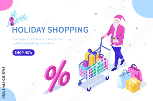 shopping santa