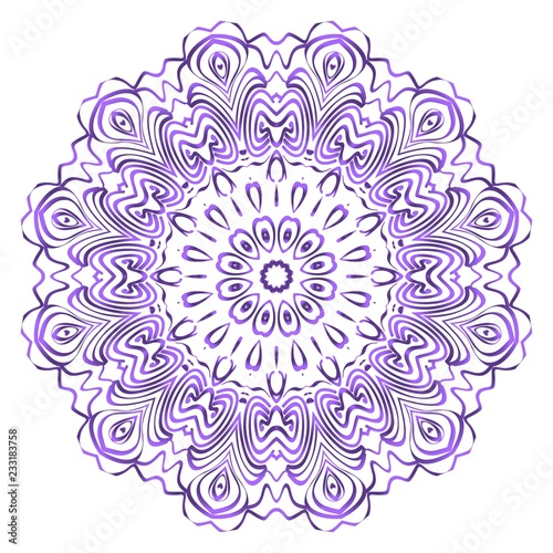 Mandala. for design, greeting card, invitation, coloring book. Arabic, Indian, motifs. Vector illustration.