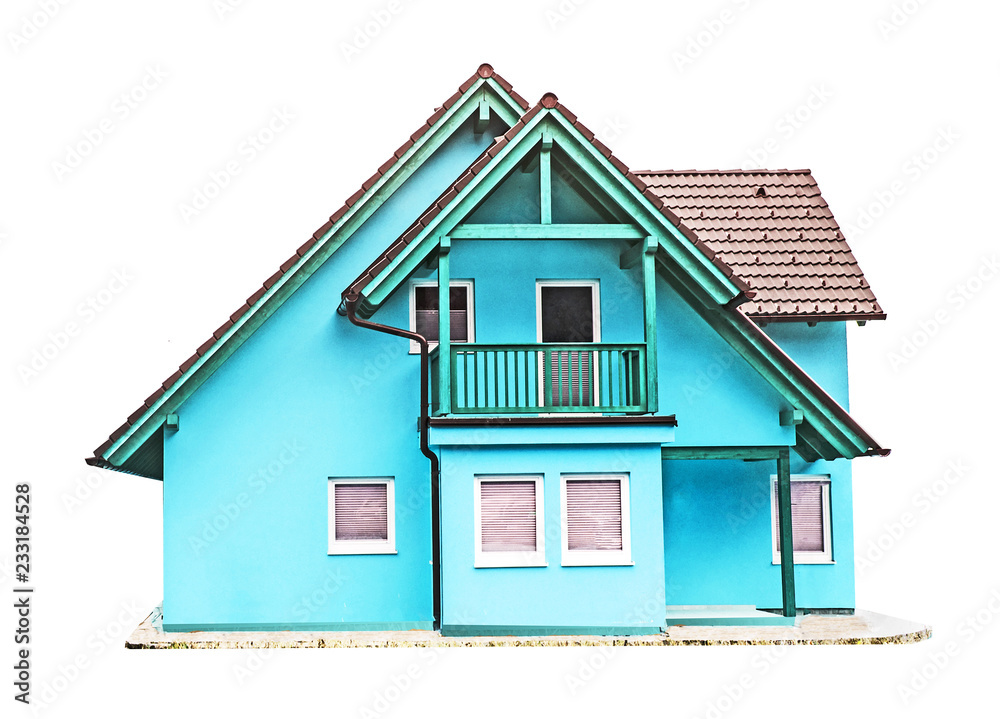 Villa isolated on white Villa isolated on white