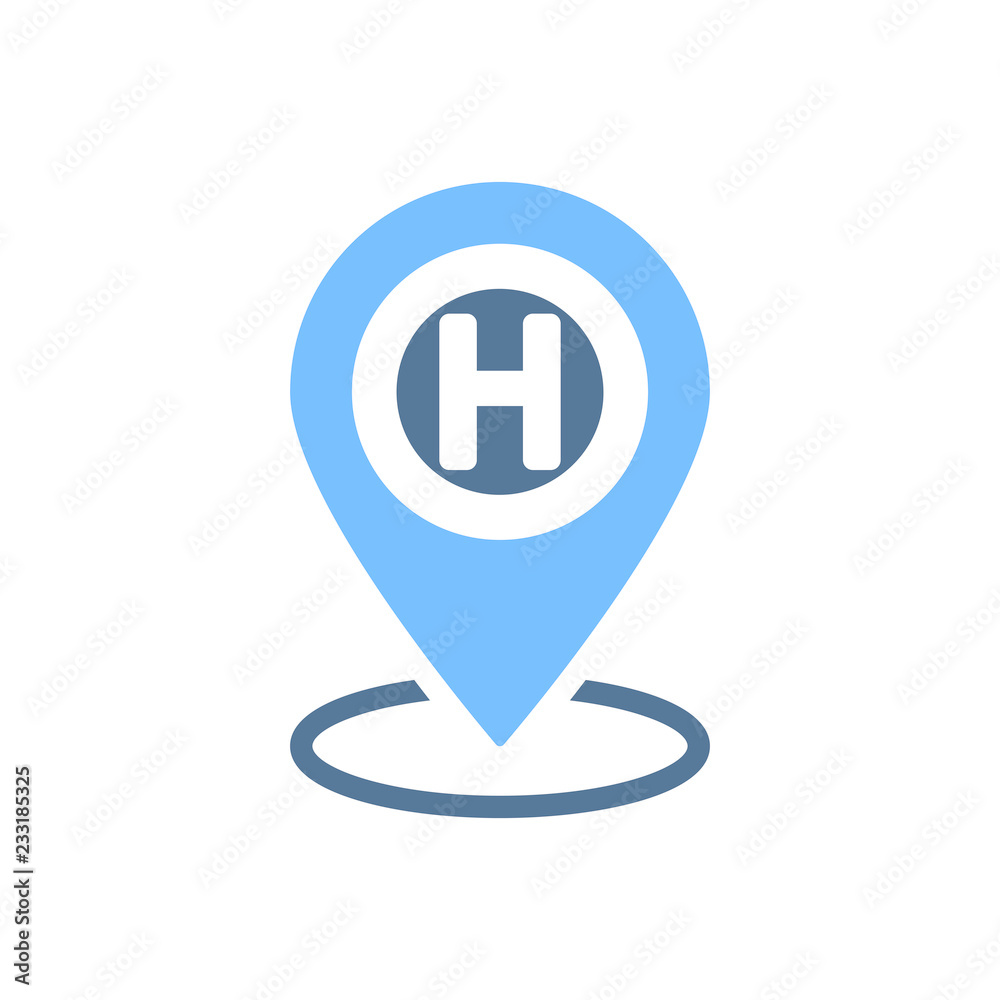 Hospital Location Icon Hospital Location Icon