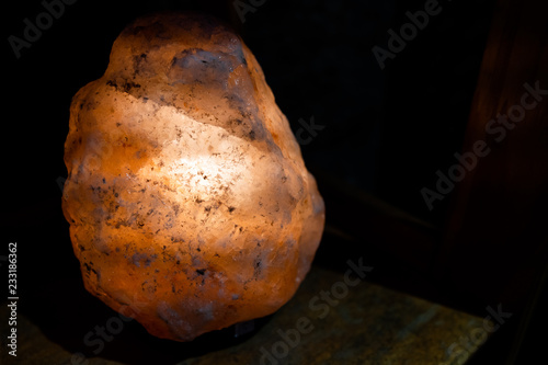 Salzsteinlampe photo