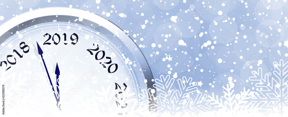 Naklejka premium New Year's Eve 2019