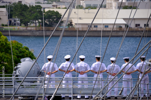 水夫,海兵,海,軍艦,海軍,自衛隊 photo