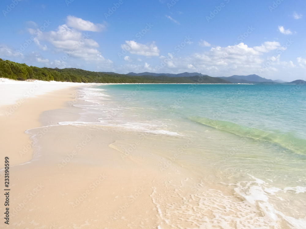 Whitehaven Beach on Whitsunday Island Whitehaven Beach on Whitsunday Island