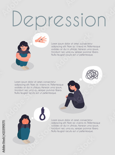 Mental care and psychological support flyer design