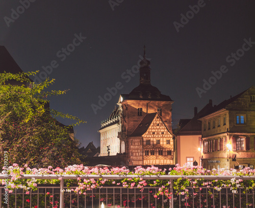 Obraz na płótnie Evening in Bamberg w salonie