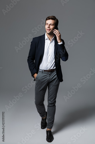 Full length portrait of a happy young businessman