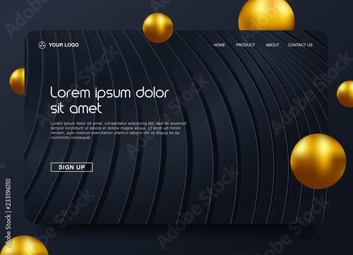 Asbtract background design. Landing page template