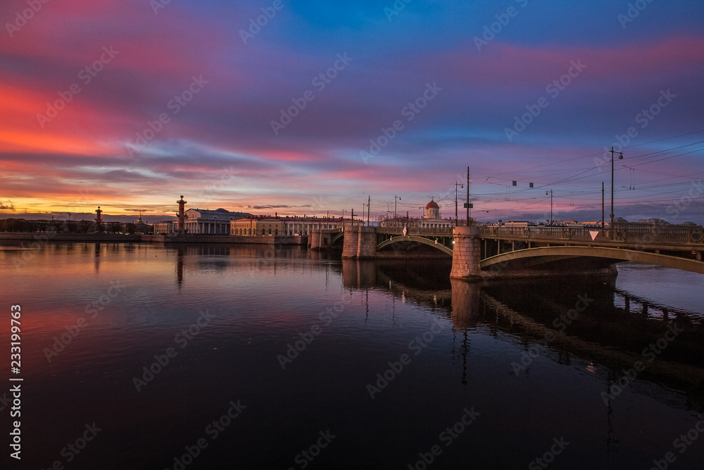 Fototapeta premium Spit of Vasilievskiy island