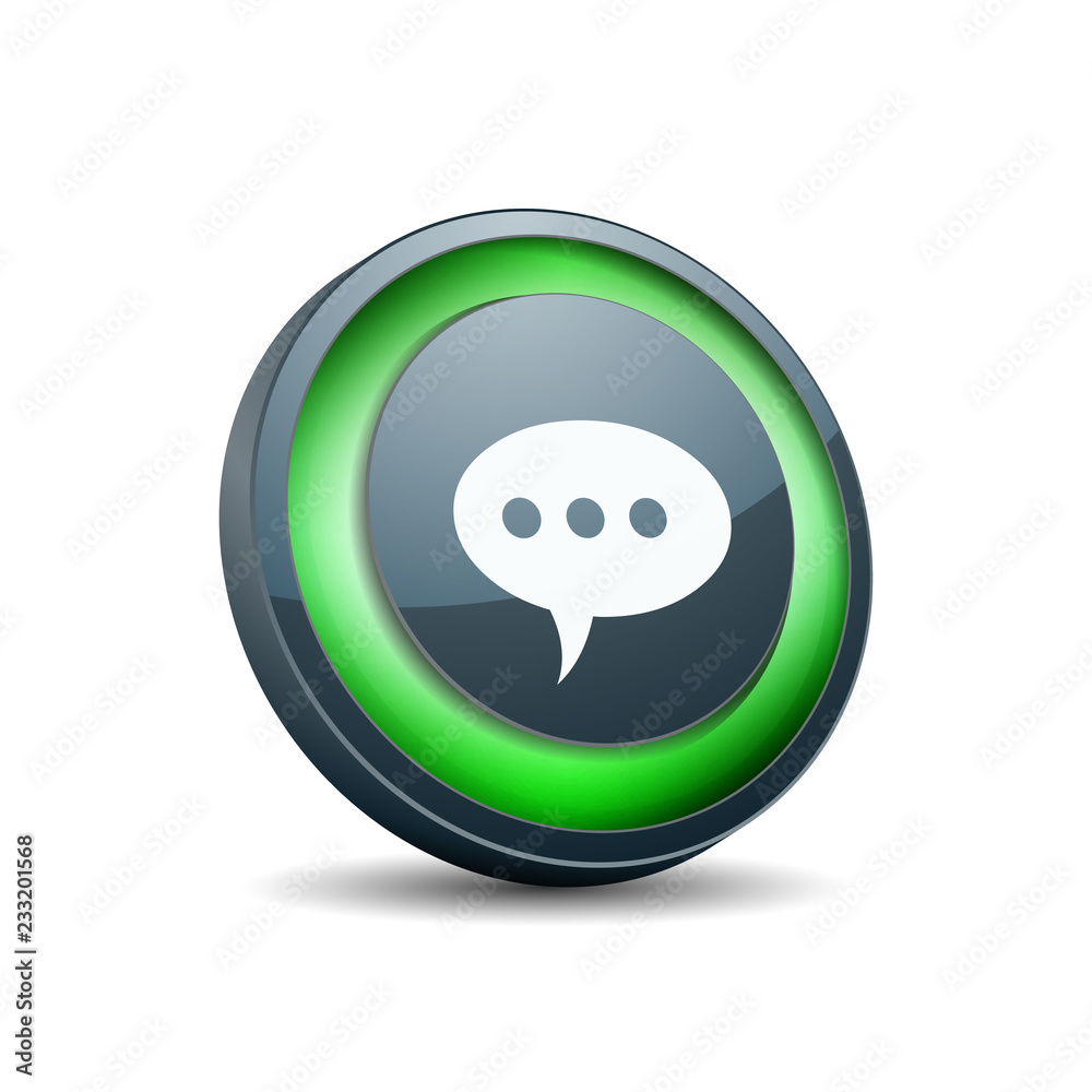 Chat button illustration Chat button illustration