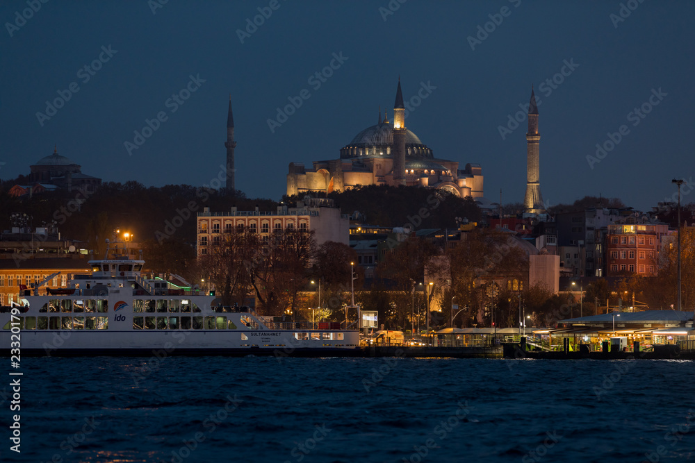 Naklejka premium hagia sophia istanbul