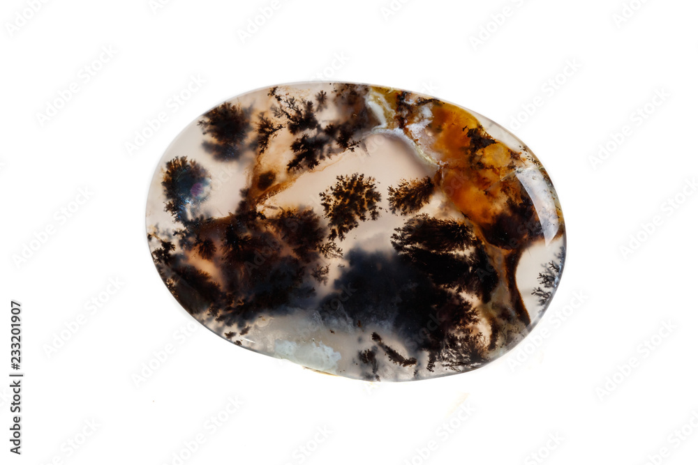Macro mineral stone Moss Agate, Agata muschiataan Macro mineral stone Moss Agate, Agata muschiataan