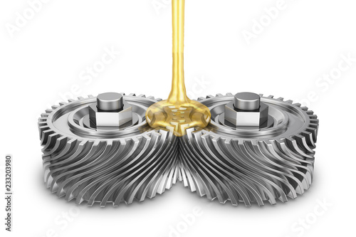 Mineral oil on gears