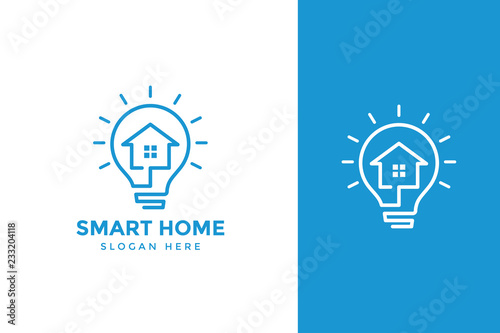 Smart house logo template