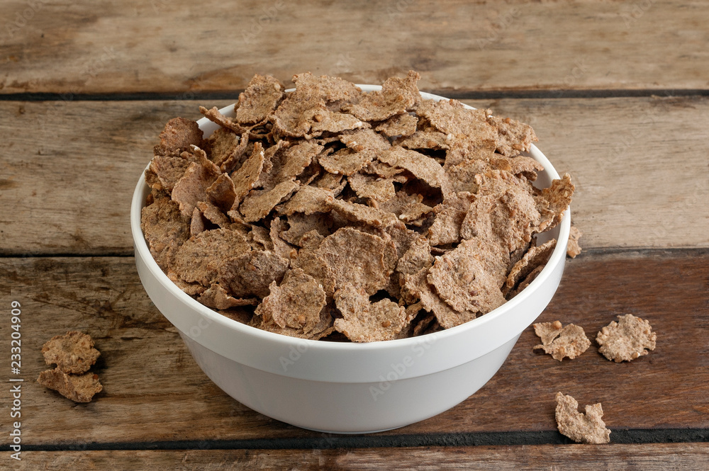 custom made wallpaper toronto digitalCereales en un bol blanco