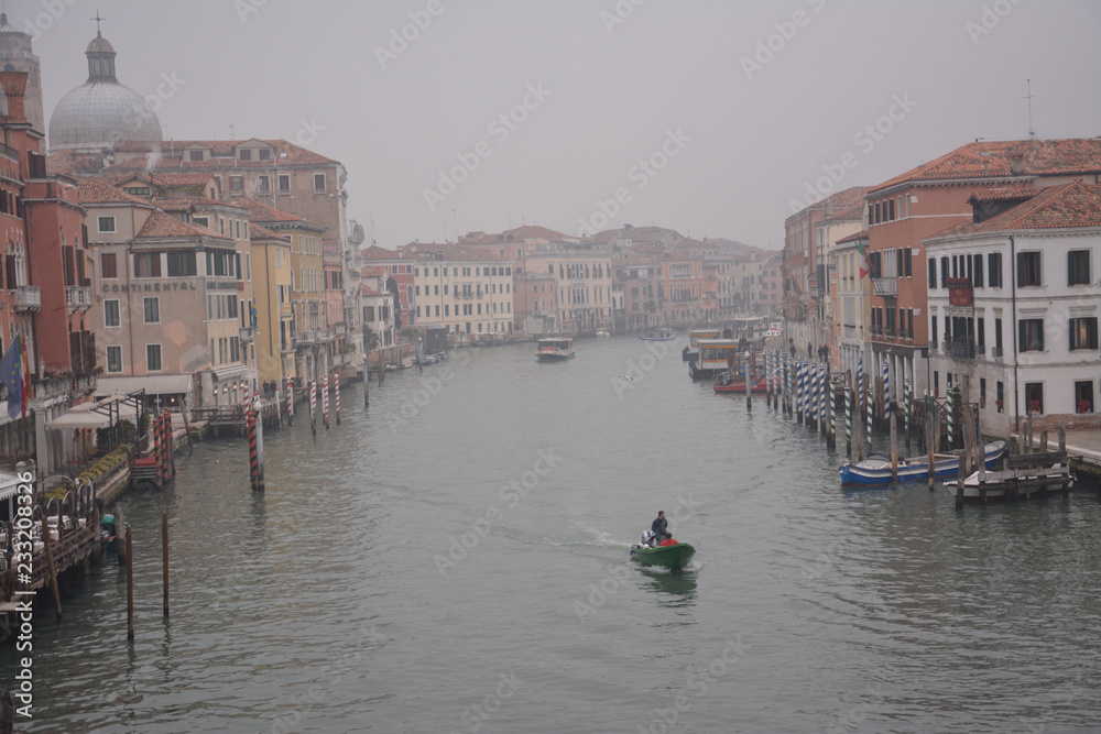 Fototapeta premium Grand Canal in Venice with the mist
