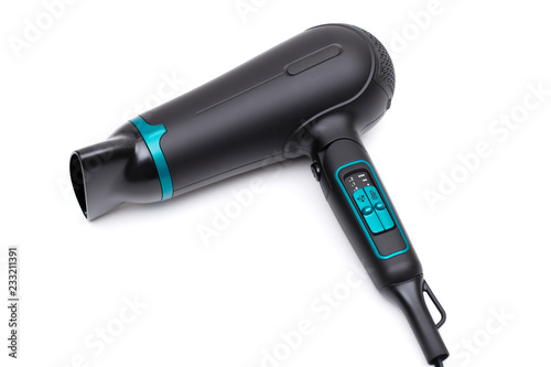hair dryer on the white background