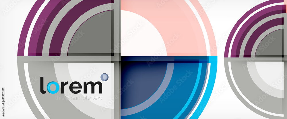 Circle abstract background, geometric modern design template Circle abstract background, geometric modern design template