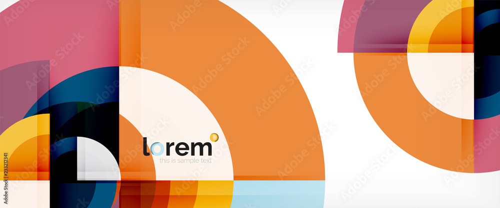 Circle abstract background, geometric modern design template Circle abstract background, geometric modern design template