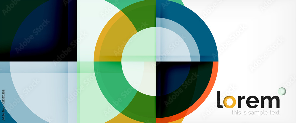 Circle abstract background, geometric modern design template Circle abstract background, geometric modern design template