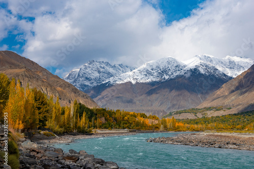 Autumn at Ghizer Valley. Northern Area Pakistan © shirophoto