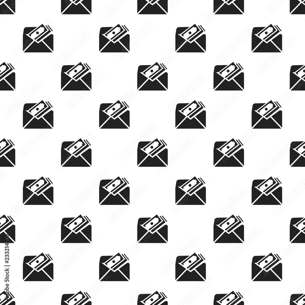 Envelope bribery money pattern seamless vector repeat for any web design Envelope bribery money pattern seamless vector repeat for any web design