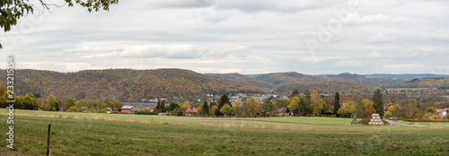 Panorama oberhalb Bringhausen - im Hintergrund rechts Burg Waldeck photo