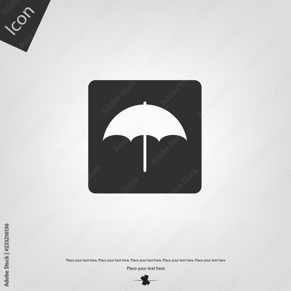 Umbrella vector icon Umbrella vector icon
