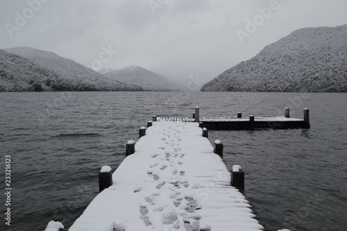 Lago Hermoso, Siete Lagos, San Martin de los Andes, Neuquen, Patagonia Argentina photo