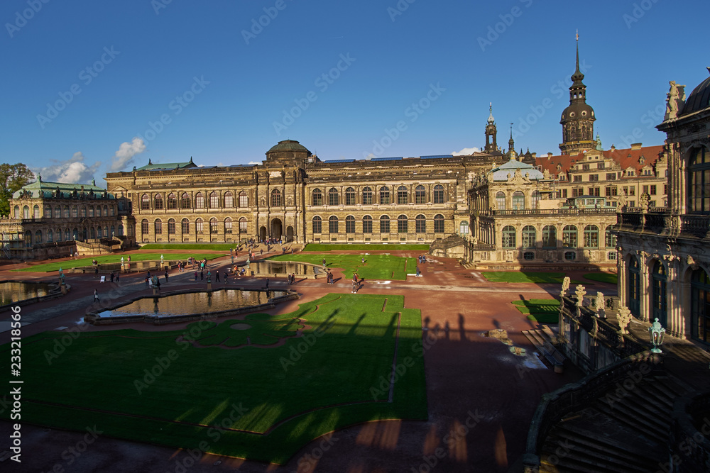 Zwinger art gallery and museum in Dresden, Saxony Germany