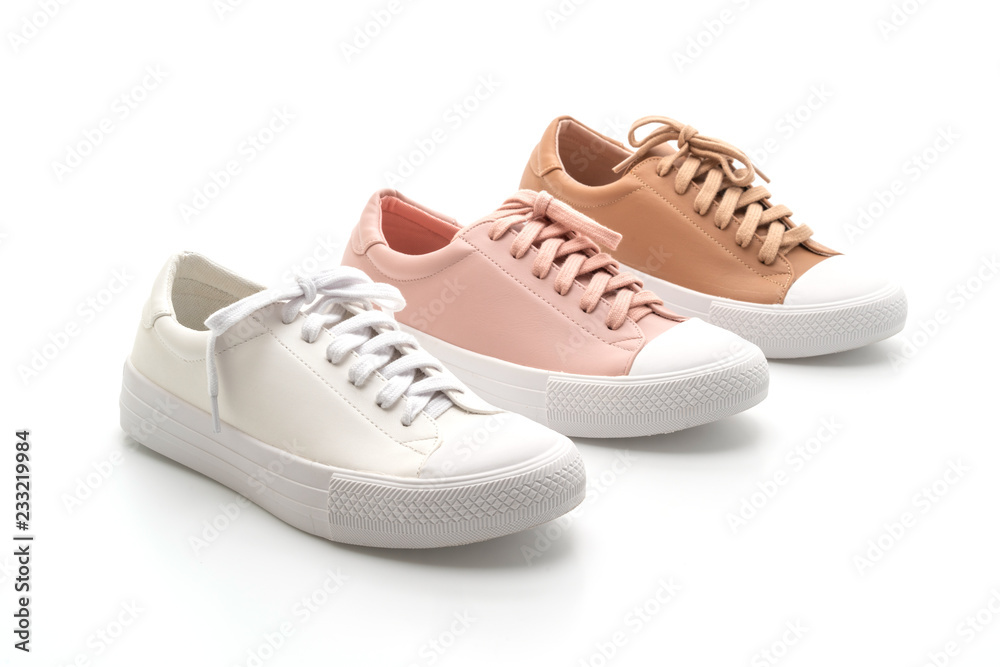 women leather sneakers shoes