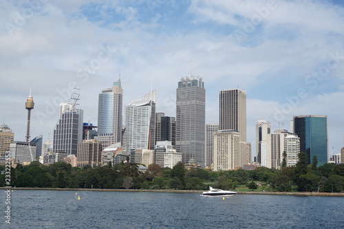 View of Sydney CBD Skyline in New South Wales, Australia © mbrachi