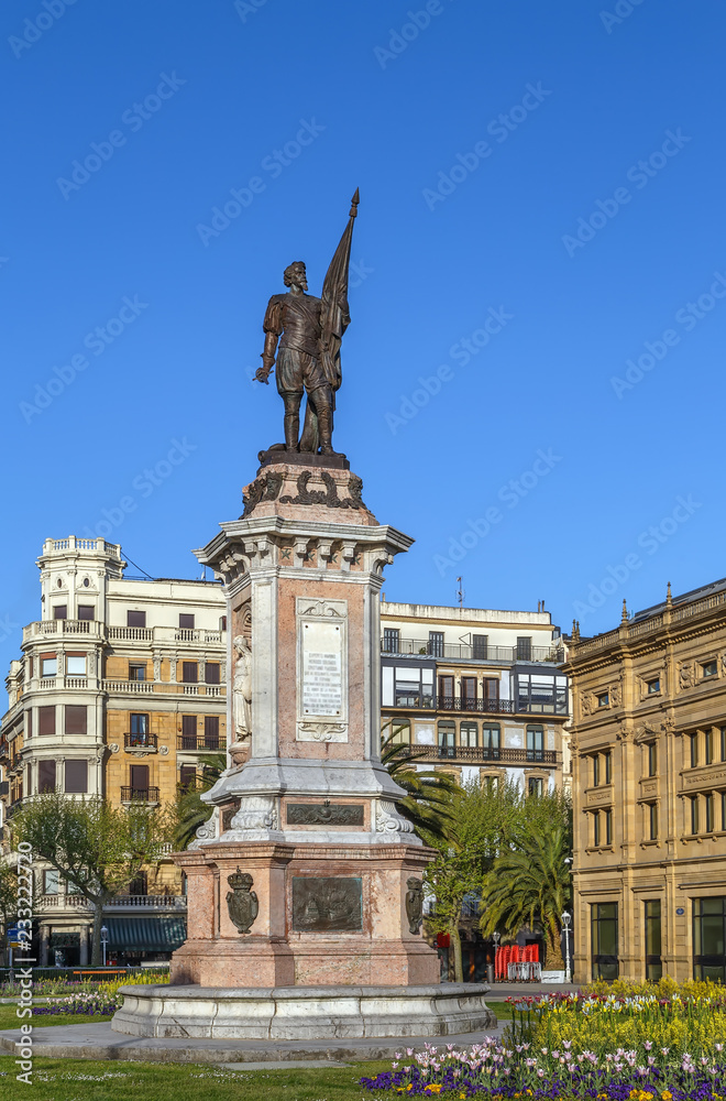 Monument to Antonio de Oquendo, San Sebastián, Spain
