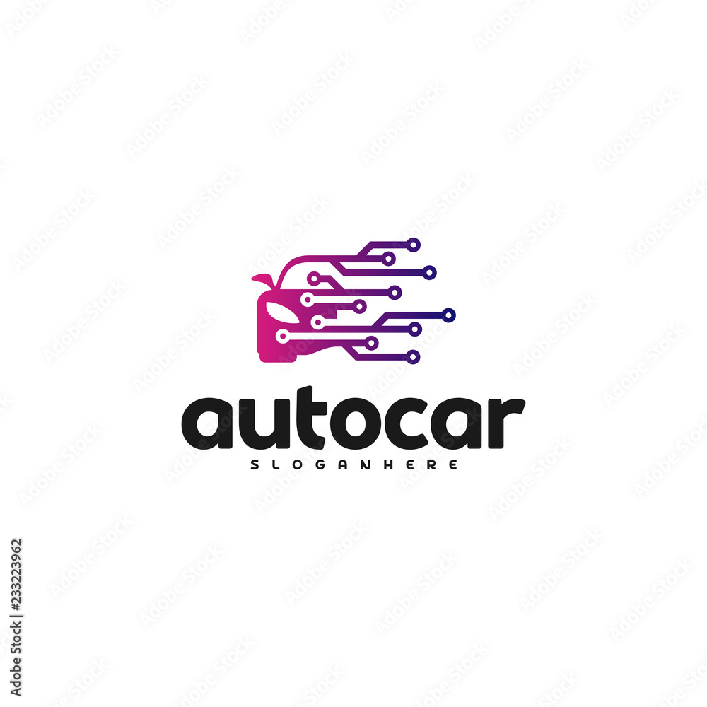 Car Tech Logo Template Design Vector. Auto car logo tech Car Tech Logo Template Design Vector. Auto car logo tech