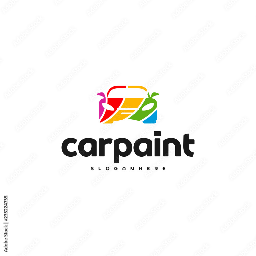 Car Paint Logo Template Design Vector Car Paint Logo Template Design Vector