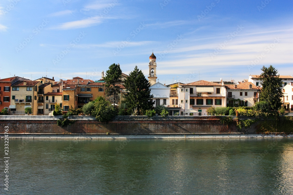 View of the city of Verona from the river