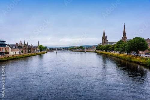 River Ness Runs Through Inverness  Scotland