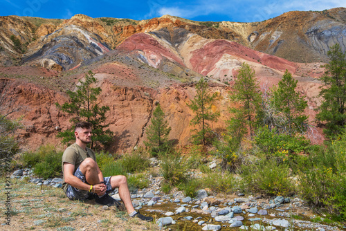 Relaxing man in Valley of M...