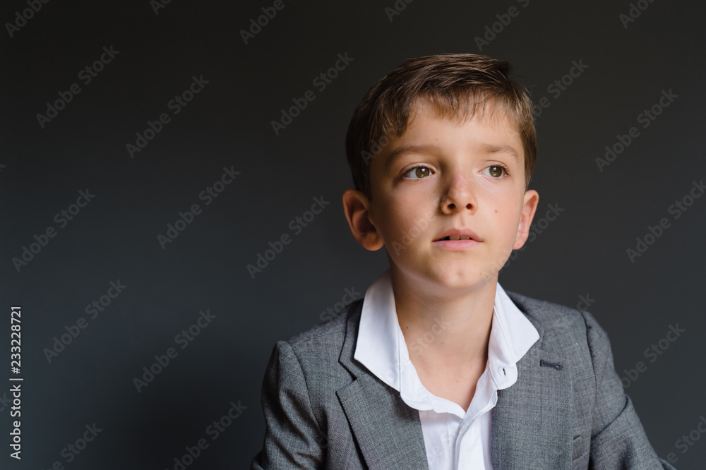 Portrait of smartly dressed tween boy Portrait of smartly dressed tween boy