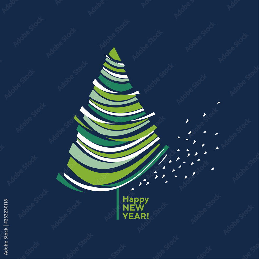 Concept decorative abstract isolated Christmas tree. Concept decorative abstract isolated Christmas tree.