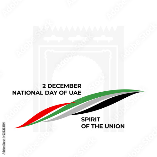 Vector illustration color background United Arab Emirates