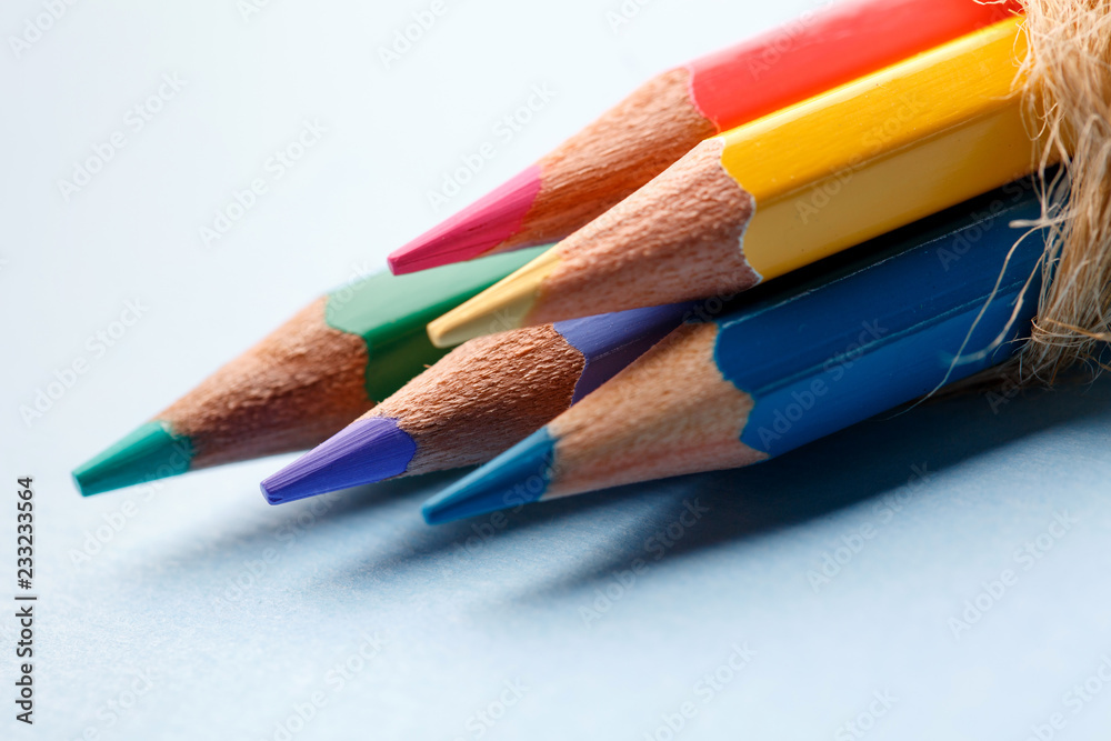 Bright sharp pencils are ready for drawing Bright sharp pencils are ready for drawing