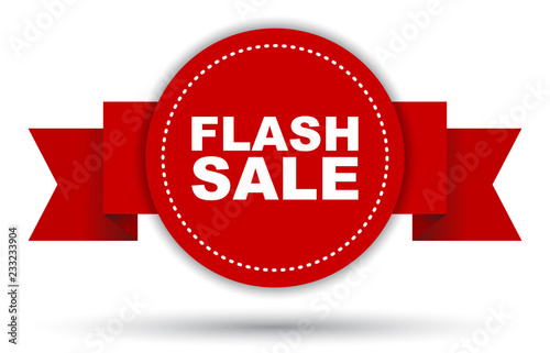red vector banner flash sale