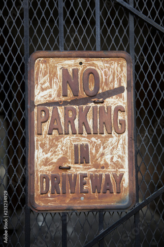 Obraz na płótnie No Parking Sign w salonie