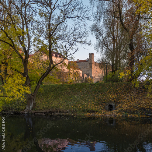 old castle in autumn