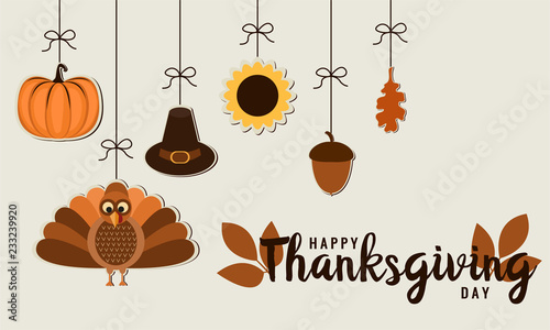 Thanksgiving, We will be closed card or background. vector illustration.