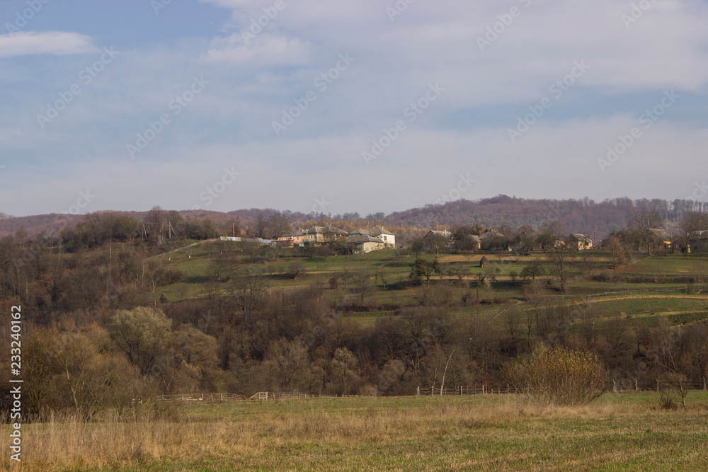 panorama of rural landscape