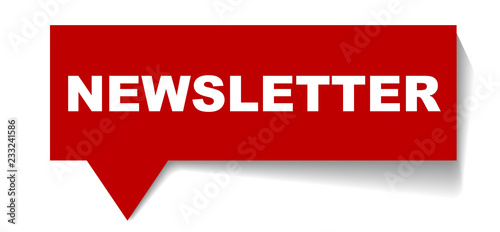red vector banner newsletter