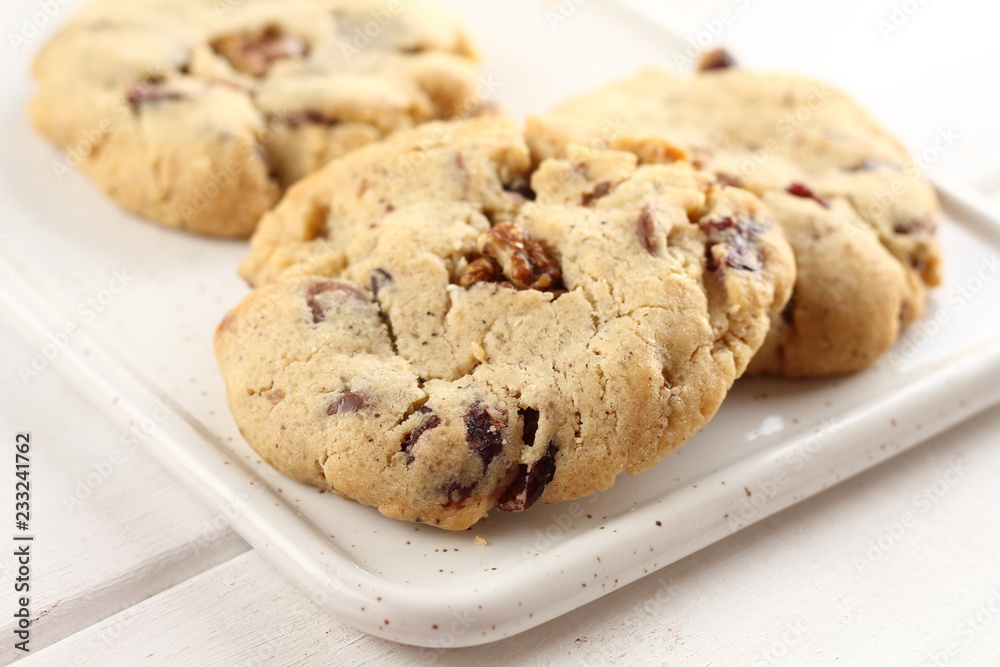 Home made cookie with chocolate